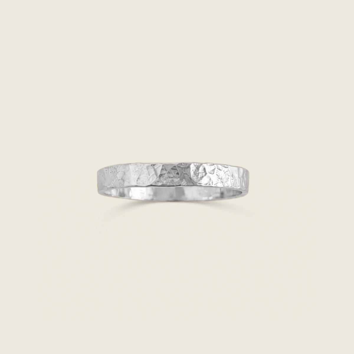 Bold Hammered Ring