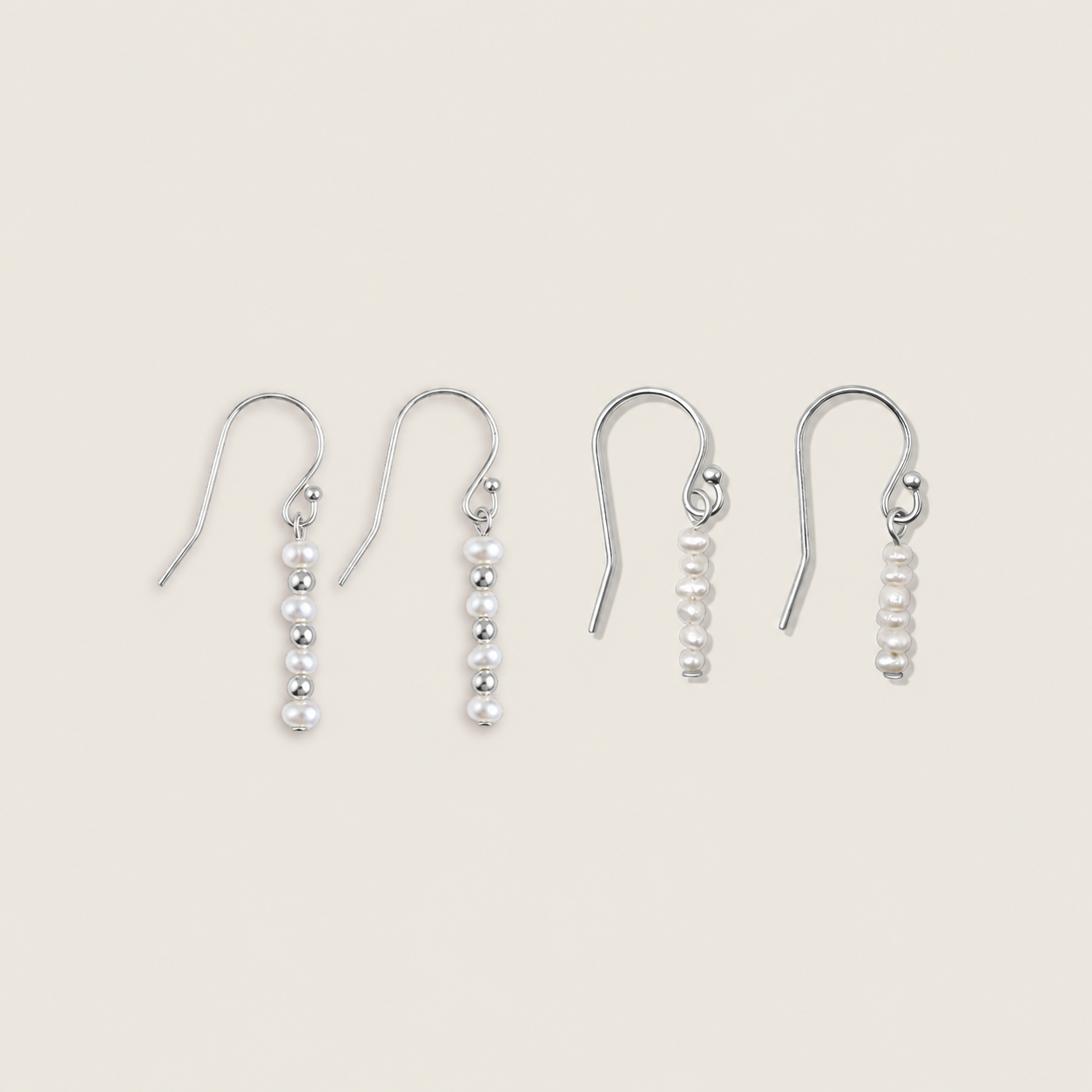 Pearl Luster Earring Set