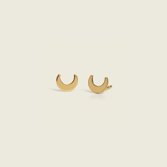 Moon Stud Earrings