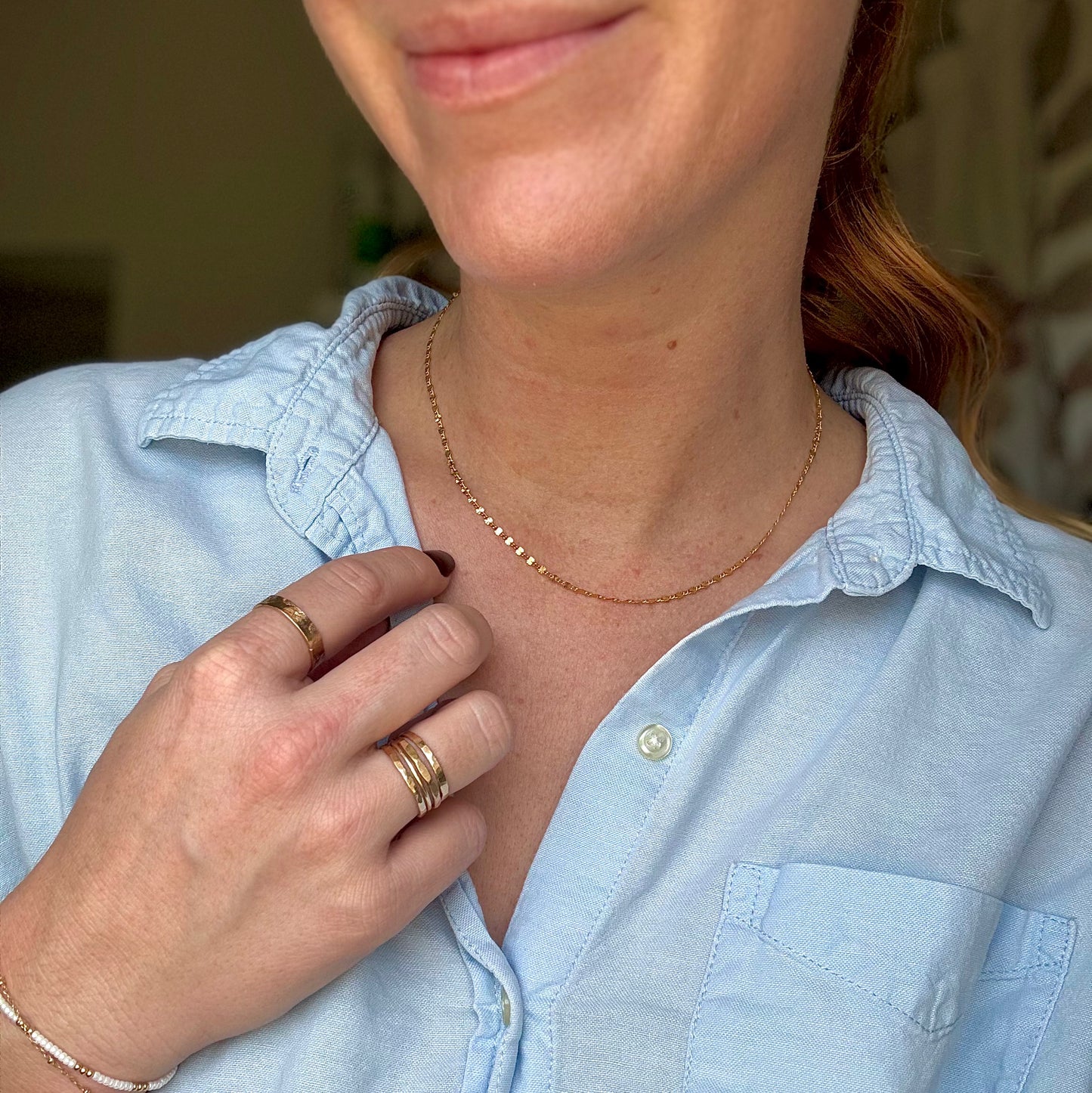 The Starburst Necklace in 14K Gold Filled – a stunning celestial-inspired piece crafted with high-quality gold. Perfect for adding a radiant touch to your everyday or special occasion style. Shop elegant, timeless jewelry today!