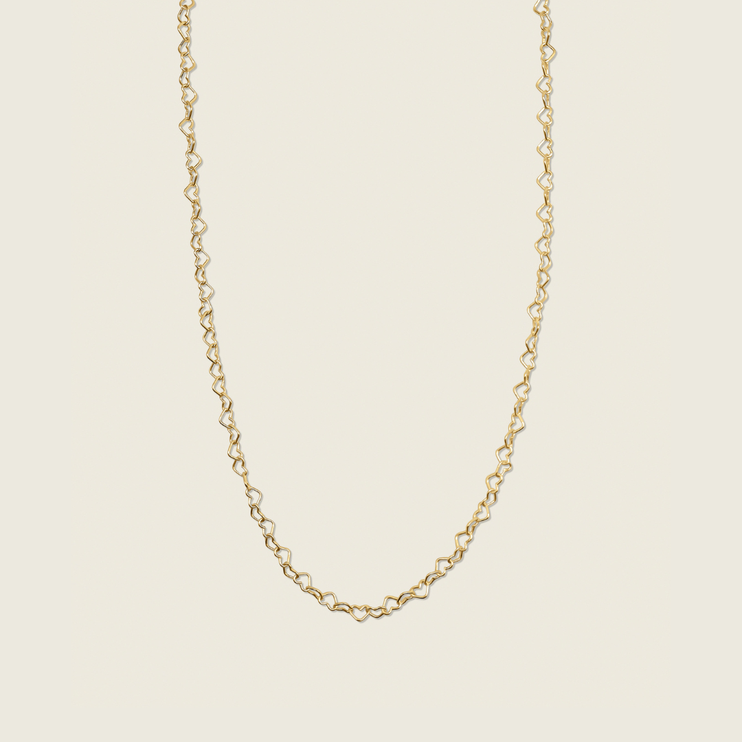 14K Gold filled Heart String Necklace the perfect dainty everyday wear that is minimal
