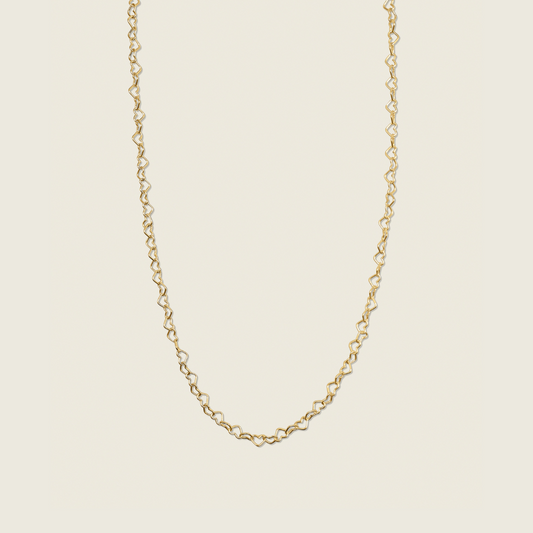 14K Gold filled Heart String Necklace the perfect dainty everyday wear that is minimal