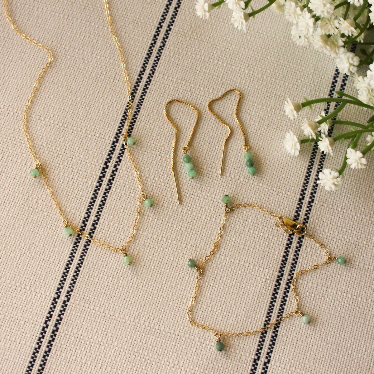 The March Chapter featuring Emerald in 14K Gold Filled