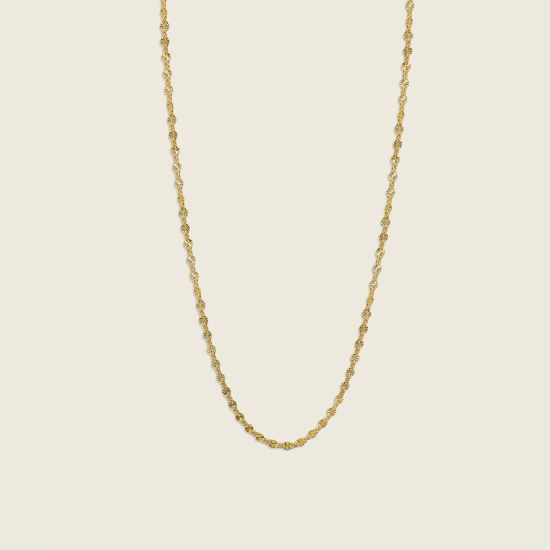 The Starburst Necklace in 14K Gold Filled – a stunning celestial-inspired piece crafted with high-quality gold. Perfect for adding a radiant touch to your everyday or special occasion style. Shop elegant, timeless jewelry today!