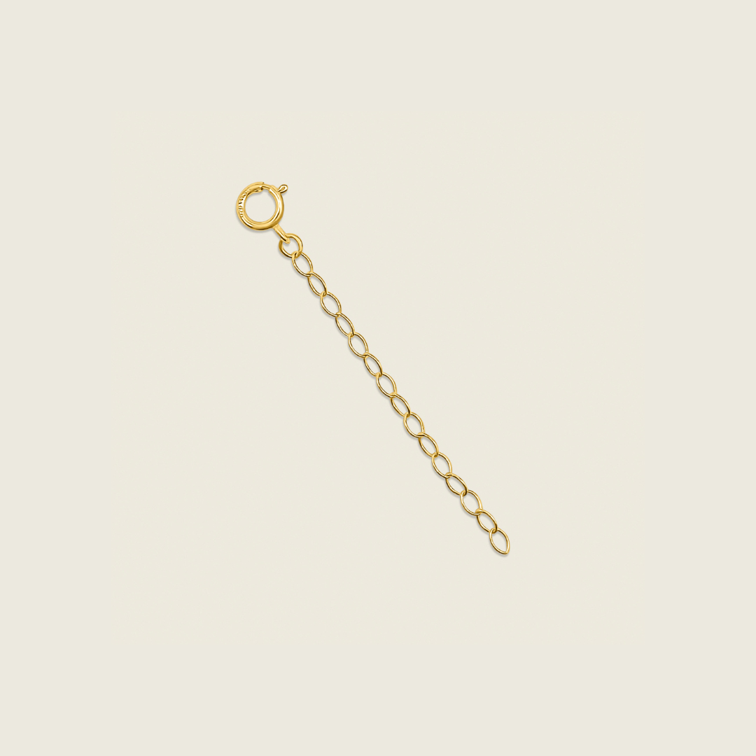 2-inch gold filled necklace extender – a stylish accessory to lengthen and layer your favorite necklaces for a chic, versatile look.