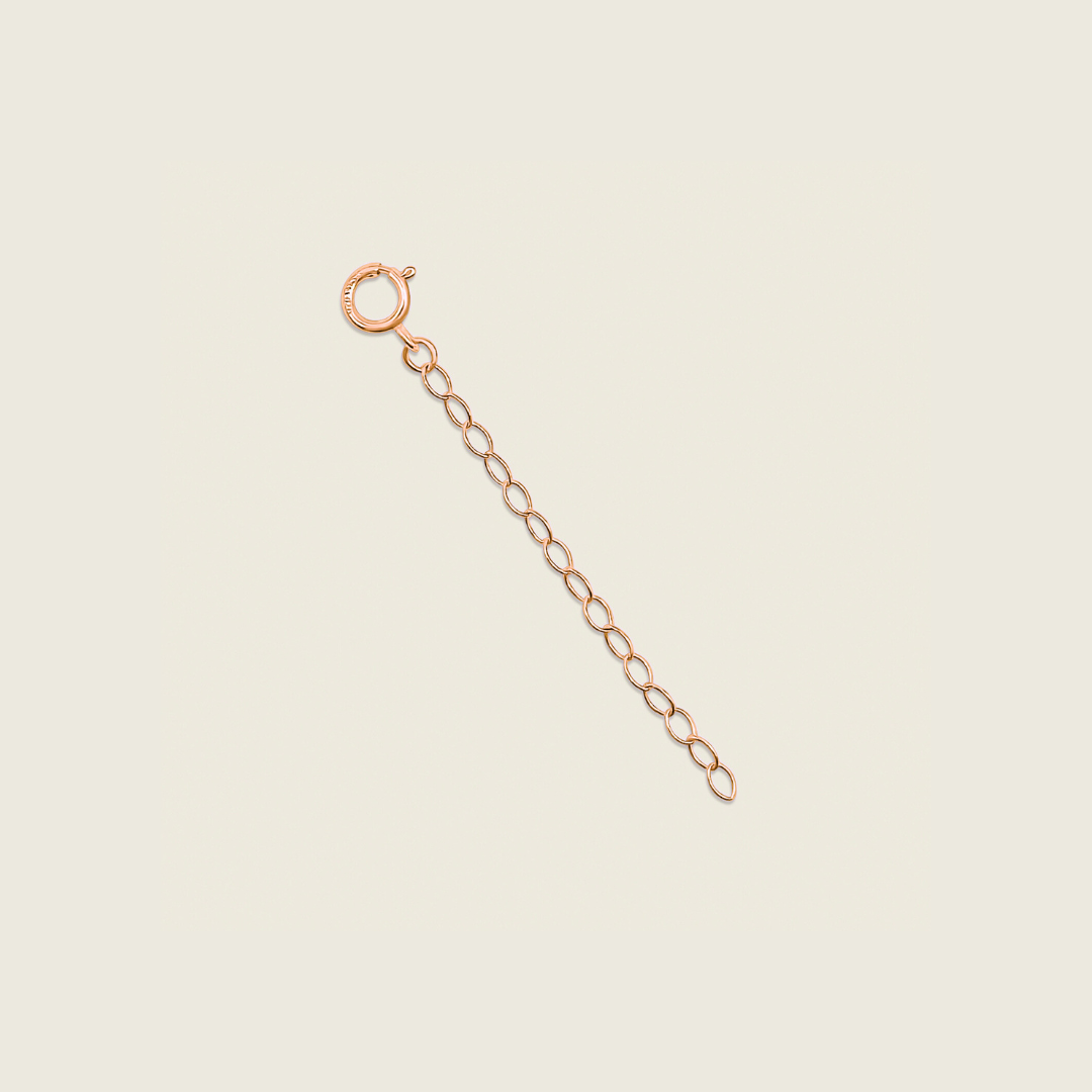 2 Inch Rose Gold Filled Necklace Extender - a stylish accessory to lengthen and layer your favorite necklaces for a chic, versatile look.