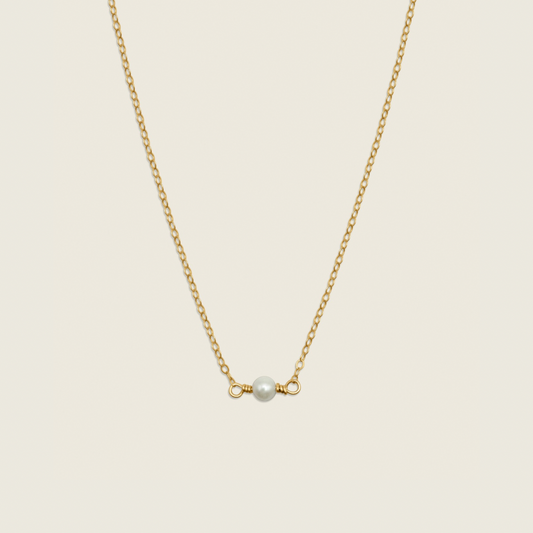 Petite Single Pearl Necklace