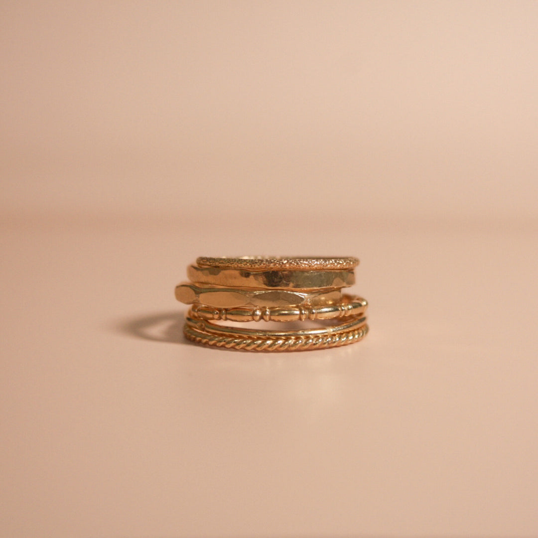 Gold Filled Ring Stack