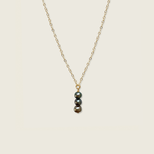 Noir Drop Necklace