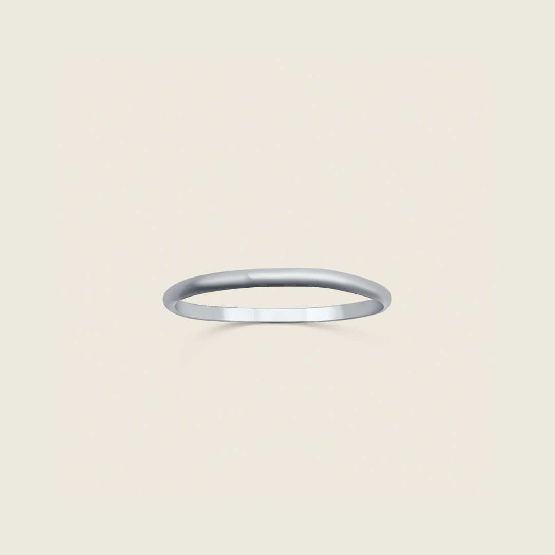 Simple Stacking Ring - Sterling Silver - Handmade Jewelry for Military Families