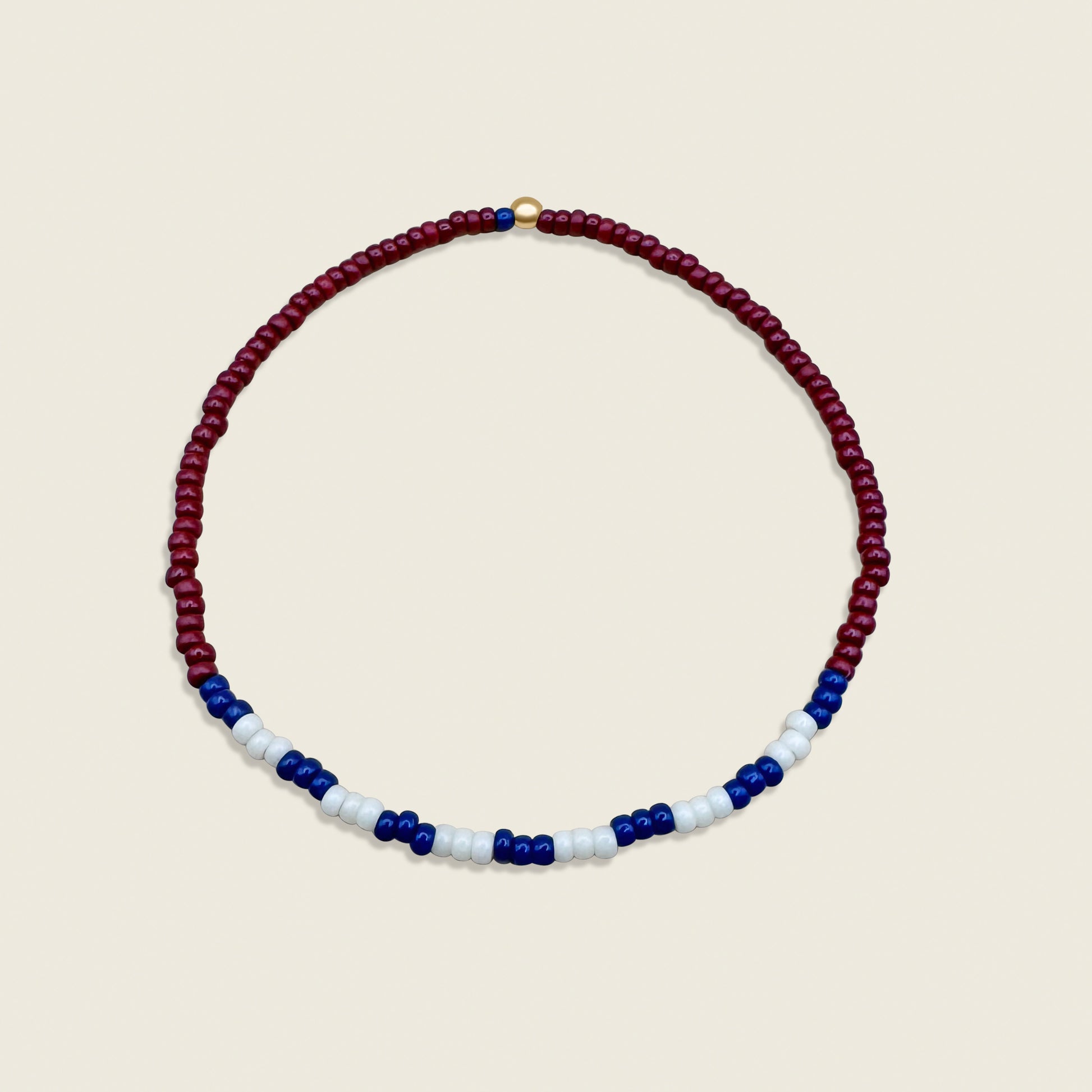 Stars and Stripes Beaded Bracelet – a patriotic accessory featuring red, white, and blue beads, perfect for showing your American pride. Shop this meaningful and stylish bracelet today