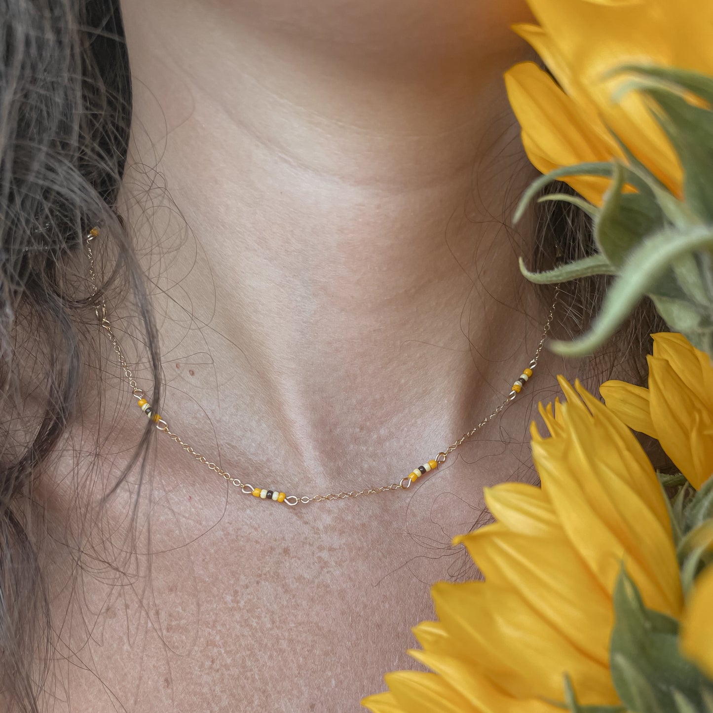 Sunny Days Necklace in 14K Gold Filled – a meaningful accessory created for Kind Like Kat Day, symbolizing positivity and kindness. Shop this beautiful bracelet to show your support and spread light wherever you go