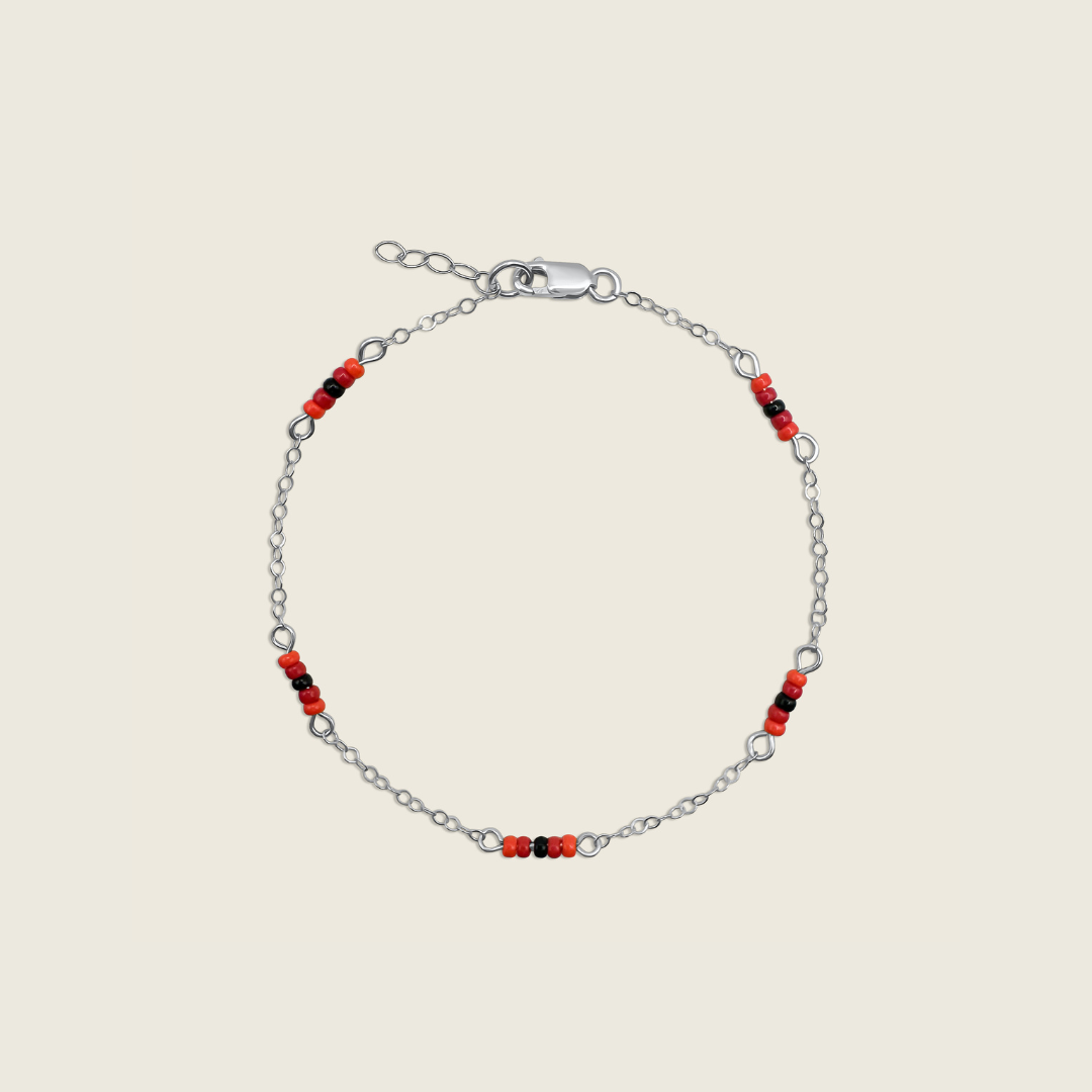 The Poppy Bracelet - Memorial Day - Sterling Silver