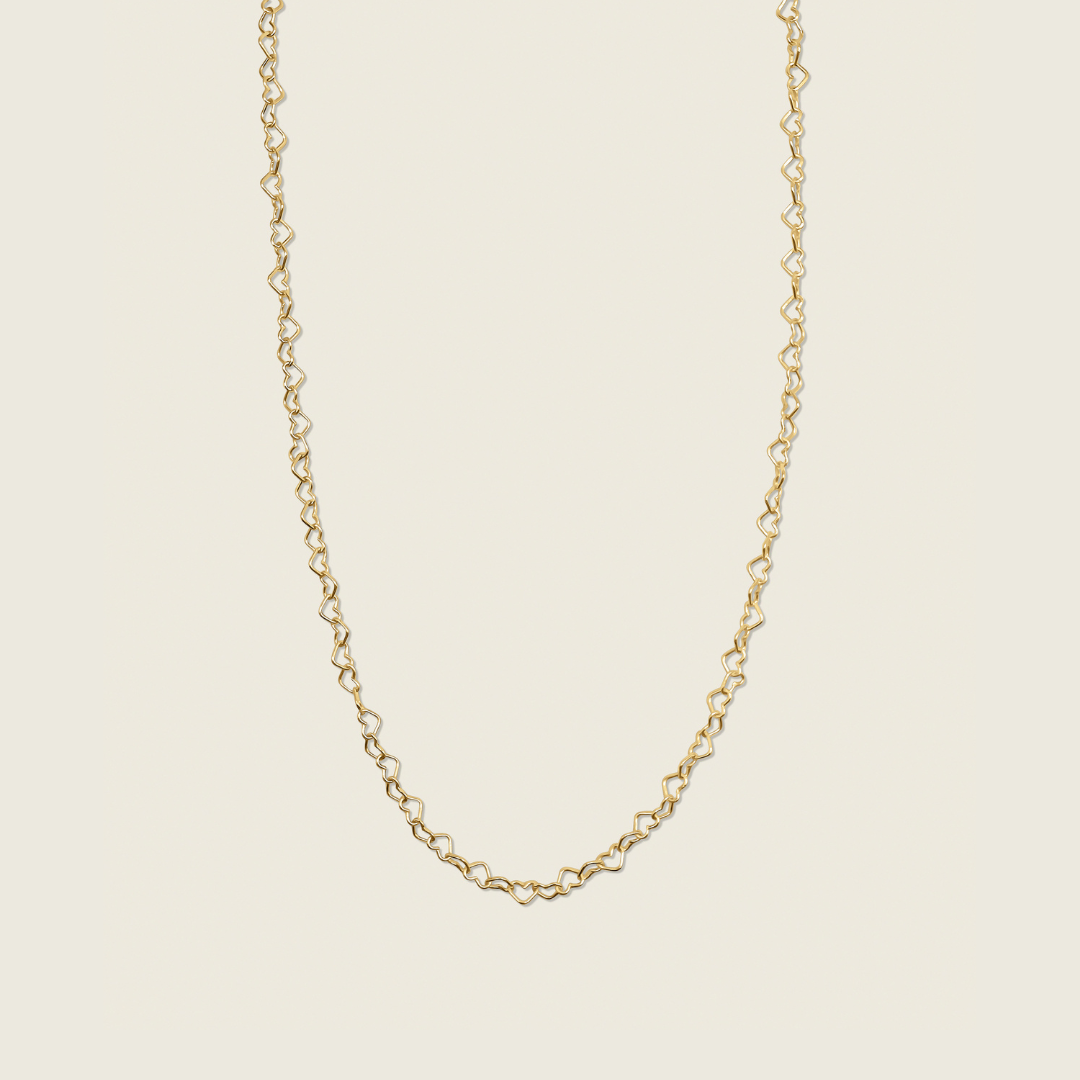 14K Gold filled Heart String Necklace the perfect dainty everyday wear that is minimal 