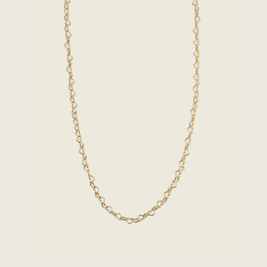 14K Gold filled Heart String Necklace the perfect dainty everyday wear that is minimal 