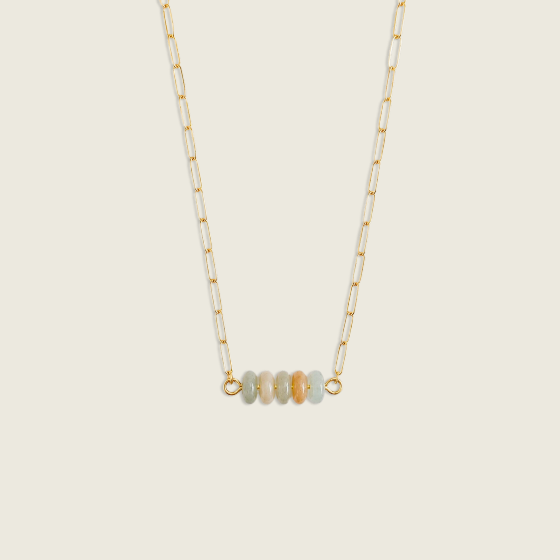 Wren Necklace on paperclip chain 