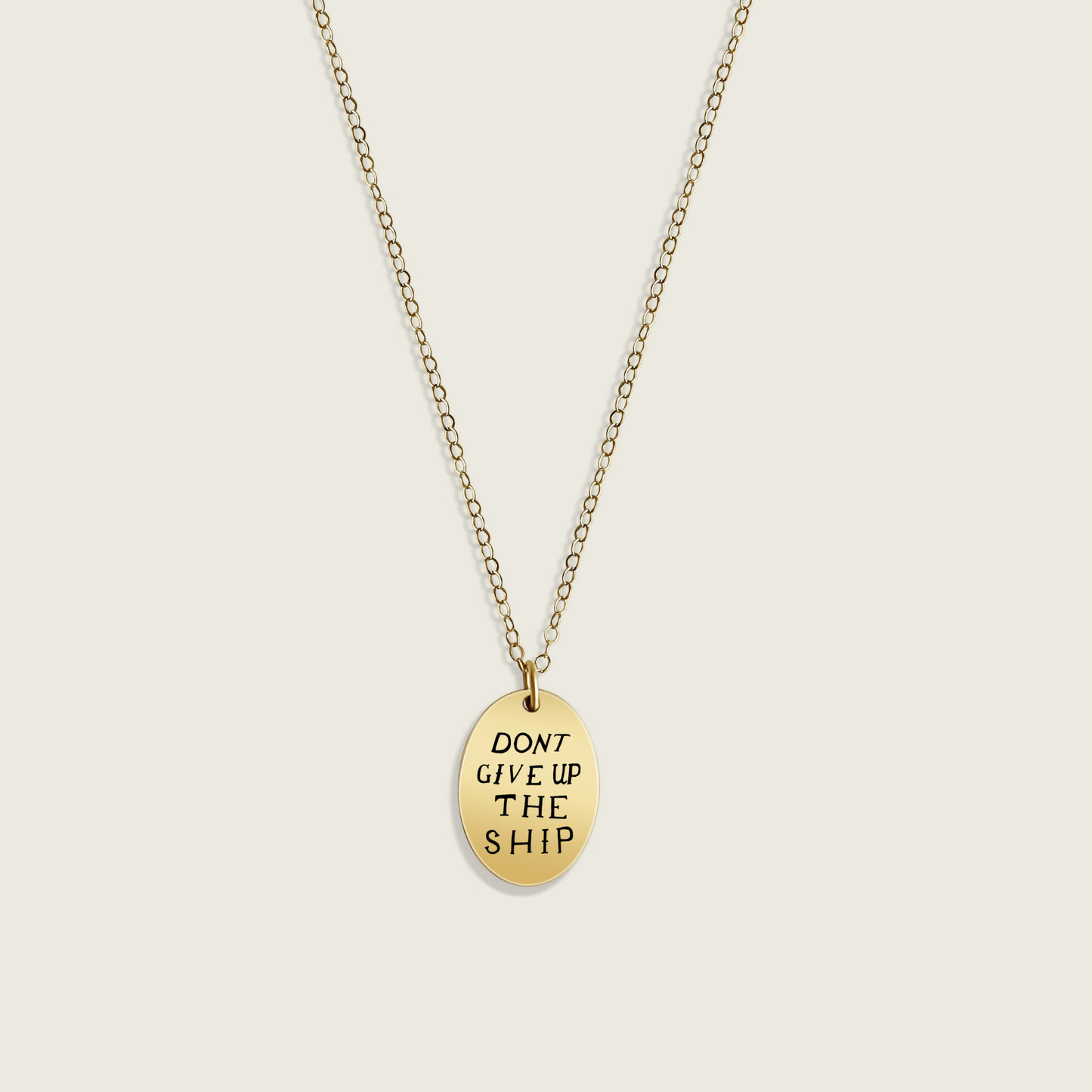 Don't Give Up the Ship Necklace