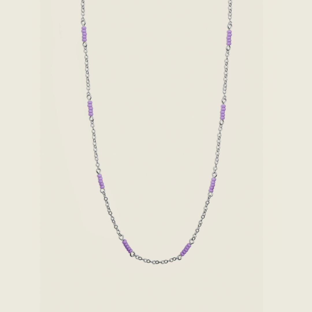 Purple Up Layering Necklace