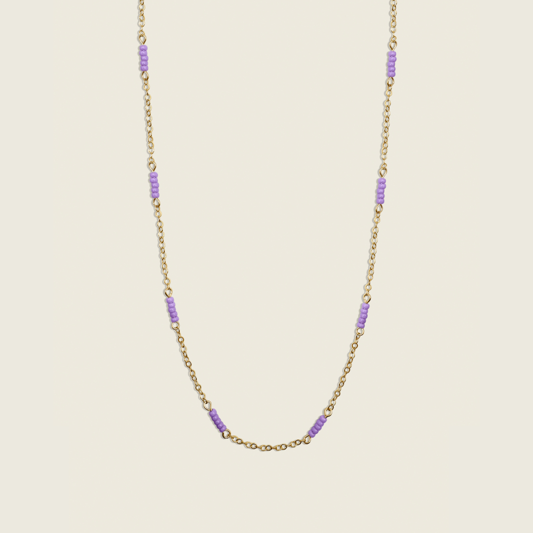 Purple Up Layering Necklace