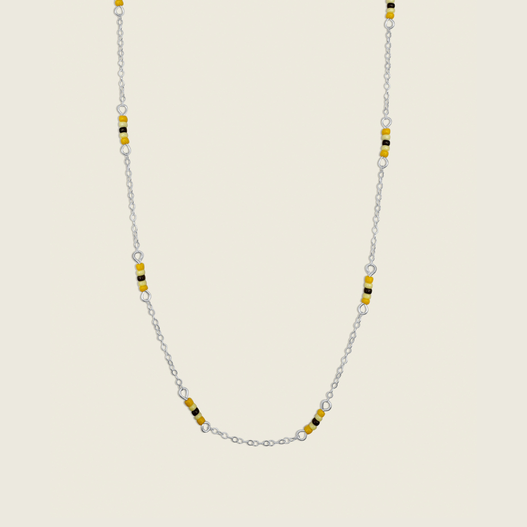 Sunny Days Necklace in Sterling Silver – a meaningful accessory created for Kind Like Kat Day, symbolizing positivity and kindness. Shop this beautiful bracelet to show your support and spread light wherever you go